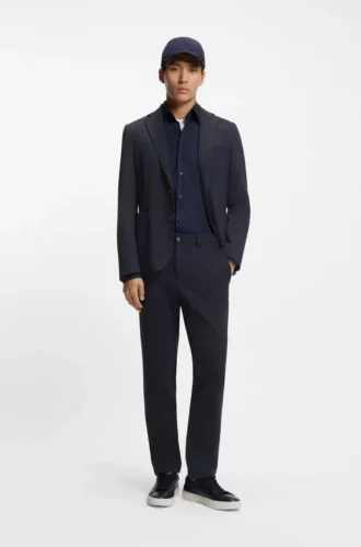 Schmal geschnittene Hose aus Performance-Stretch-Material