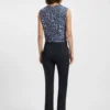 Schmal geschnittene Hose aus Stretch-Baumwolle