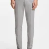 Schmal geschnittene Hose aus Stretch-Baumwolle mit Dobby-Muster