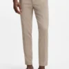 Schmal geschnittene Hose aus Stretch-Baumwolle mit Dobby-Muster Schmal geschnittene Hose aus Stretch-Baumwolle mit Dobby-Muster