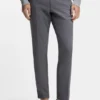 Schmal geschnittene Hose aus Stretch-Baumwolle mit Dobby-Muster Schmal geschnittene Hose aus Stretch-Baumwolle mit Dobby-Muster