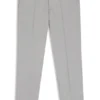 Schmal geschnittene Hose aus Stretch-Baumwolle mit Dobby-Muster