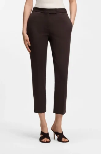 Schmal geschnittene Hose aus Stretch-Jersey