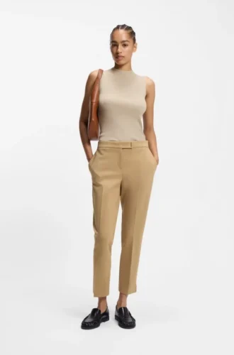 Schmal geschnittene Hose aus Stretch-Jersey