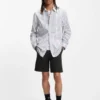 Schmal geschnittene Shorts aus Stretch-Baumwolltwill