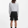 Schmal geschnittene Shorts aus Stretch-Baumwolltwill