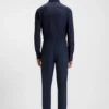 Schmal geschnittenes Hemd aus gebürstetem Performance-Stretch-Flanell