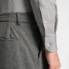 Schmal geschnittenes Hemd aus gebürstetem Performance-Stretch-Flanell