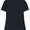 Schmal geschnittenes T-Shirt aus merzerisierter Baumwolle mit farblich abgestimmtem Aufdruck