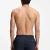 Schnelltrocknende Badeshorts aus Stretch-Seersucker
