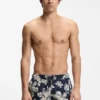 Schnelltrocknende Badeshorts mit Allover-Print