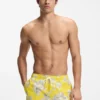 Schnelltrocknende Badeshorts mit Allover-Print