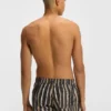 Schnelltrocknende Badeshorts mit Allover-Print
