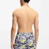Schnelltrocknende Badeshorts mit Allover-Print