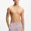 Schnelltrocknende Badeshorts mit aufgedrucktem Logo