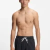Schnelltrocknende Badeshorts mit aufgedrucktem Logo