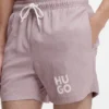 Schnelltrocknende Badeshorts mit aufgedrucktem Logo