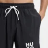 Schnelltrocknende Badeshorts mit aufgedrucktem Logo