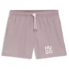 Schnelltrocknende Badeshorts mit aufgedrucktem Logo