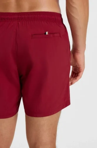 Schnelltrocknende Badeshorts mit vertikalem Logo-Print