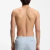 Schnelltrocknende Badeshorts mit vertikalem Logo-Print