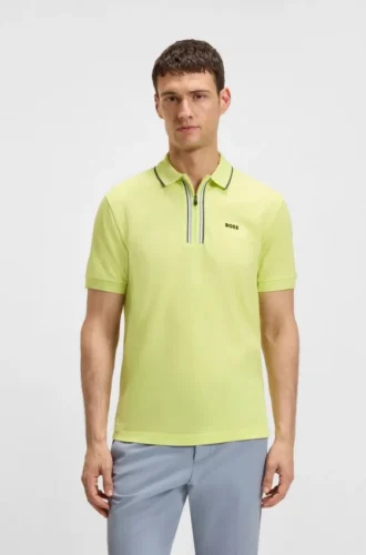 Schnelltrocknendes Poloshirt aus Stretch-Baumwolle