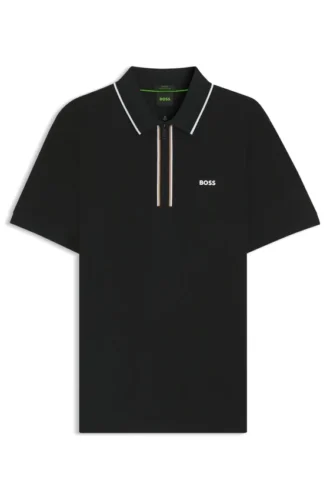 Schnelltrocknendes Poloshirt aus Stretch-Baumwolle