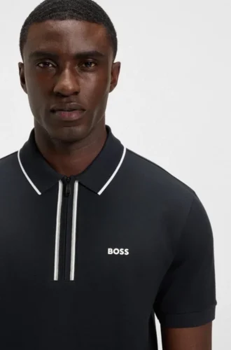 Schnelltrocknendes Poloshirt aus Stretch-Baumwolle
