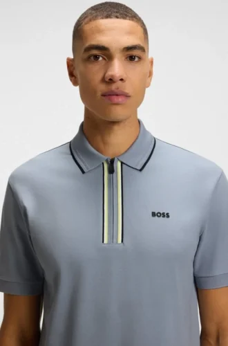 Schnelltrocknendes Poloshirt aus Stretch-Baumwolle