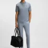 Schnelltrocknendes Poloshirt aus Stretch-Baumwolle