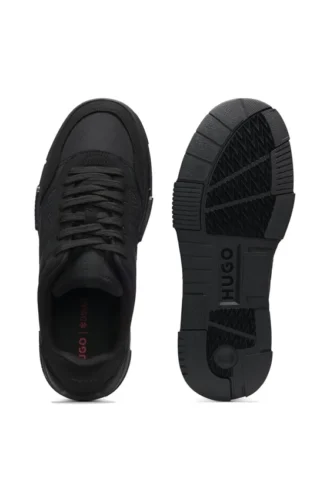Schnür-Sneaker mit Monogramm-Details