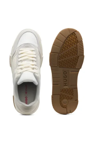 Schnür-Sneaker mit Monogramm-Details
