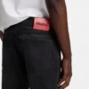 Schwarz-schwarze Jeans in Extra-Slim-Fit aus Stretch-Denim