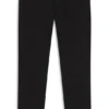Schwarze, konisch zulaufende Jeans aus Stretch-Denim