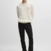 Schwarze Slim-Fit-Jeans aus Stretch-Denim