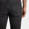 Schwarze Slim-Fit-Jeans aus Stretch-Denim