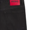 Schwarze Slim-Fit-Jeans aus Stretch-Denim