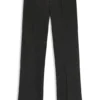 Schwarze Slim-Fit-Jeans aus Stretch-Denim mit Marmorstruktur