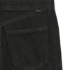 Schwarze Slim-Fit-Jeans aus Stretch-Denim mit Marmorstruktur