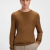 Seiden-Pullover mit Prince-of-Wales-Karomuster