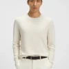 Seiden-Pullover mit Prince-of-Wales-Karomuster