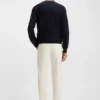 Seiden-Pullover mit Prince-of-Wales-Karomuster