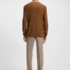 Seiden-Pullover mit Prince-of-Wales-Karomuster