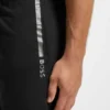 Shorts aus Baumwoll-Frottee mit Logo und Streifen