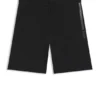 Shorts aus Baumwoll-Frottee mit Logo und Streifen