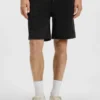 Shorts aus Baumwollfrottee mit Logo-Patch