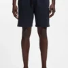 Shorts aus Baumwollfrottee mit Logo-Print