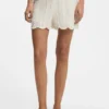 Shorts aus Baumwollmischgewebe mit Wellenstruktur