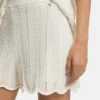 Shorts aus Baumwollmischgewebe mit Wellenstruktur