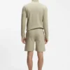 Shorts aus Baumwollmischung mit Waffelstruktur